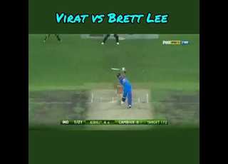  Young Virat Facing Brett Lee Cricket Cricketshorts Viratkohli Rcb