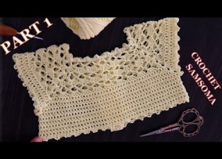  كروشيه بغرزة سهلة للمبتدئات مع شرح اشتغاله لاي مقاس PART الجزء 1 Crochet Bolero Crochet Yoke