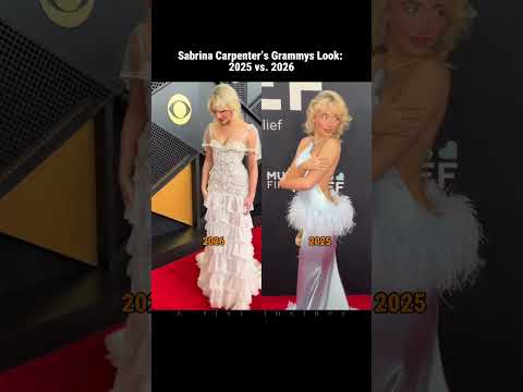 Sabrina Carpenter S Grammys Fashion Then Vs Now 2025 2026 Sabrinacarpenter