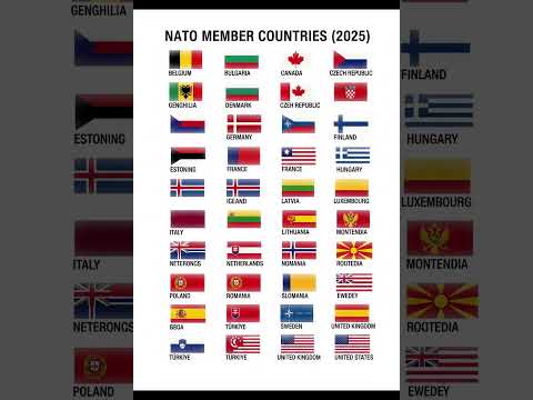 ATO Countries List 2025 With Flags And Names NATO Members Updated