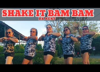  SHAKE IT BAM BAM RK KENT TIKTOKTREND ZUMBADANCEFITNESS SOLID LADIES CREW