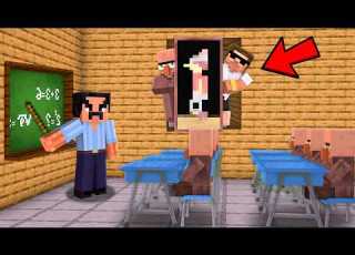 I Built A Secret ROOM To HIde In Villager S School