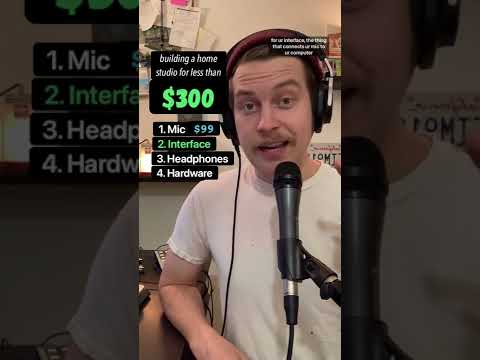 How To Build A Home Studio For Less Than 300
