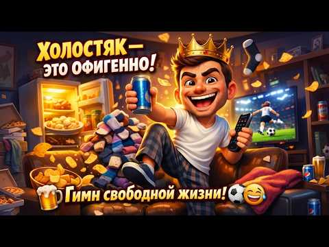 Холостяк это офигенно Гимн свободной жизни Весёлая песня с юмором