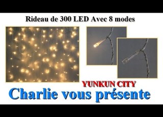 Rideau De 300 LED Avec 8 Modes YUNKUN
