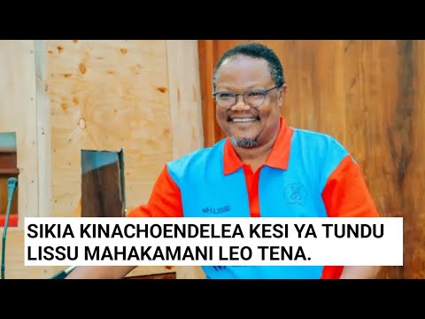 HEAR WHAT IS GOING ON IN COURT IN THE TUNDU LISSU CASE
