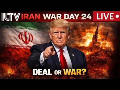 IRAN WAR DAY 24 TALKS NOT STRIKES TRUMP DELAYS STRIKES ON IRANIAN INFRASTRUCTURE