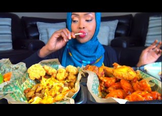  Wingstop ASMR VOODOO FRIES اجنحة الدجاج اصوات الاكل