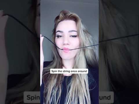 HOW TO TIE A KNOT USING JUST YOUR TONGUE Shorts Tutorial By Anna Catify