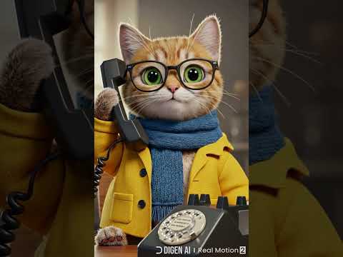 قطه تتكلم في التليفون ومكالمه مهمه جداا Cat Catlife Funny Memes Ias