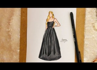  رسم أزياء روزي من فرقة بلاك بينك رسم أزياء كورية سهلة