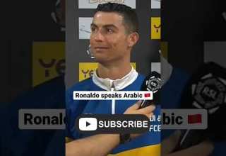Ronaldo Speaks Arabic رونالدو يتكلم العربية After Scoring 4 Goals Ronaldo Speaks Arabic رونالدو يتكلم العربية After Scoring 4 Goals
