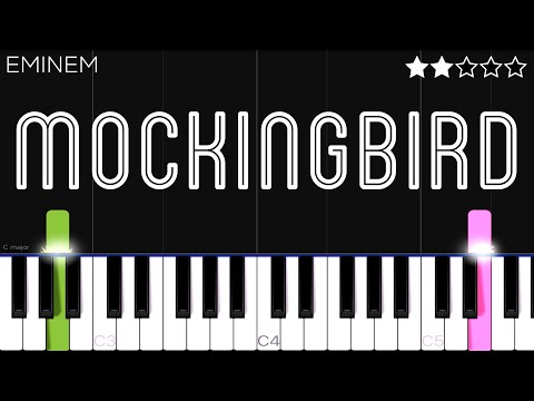 Eminem Mockingbird EASY Piano Tutorial