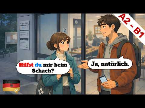 10 Deutsch Dialogen A2 B1 Deutsch Lernen Durch Hören Wortschatz Geschichten