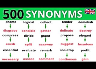  Learn 500 Common Synonyms In English And Boost Your Vocabulary Skills