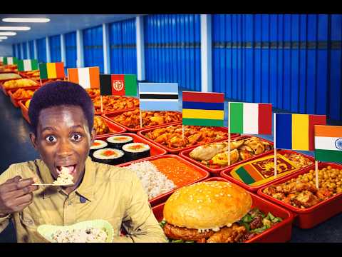 تناولت طعام ا من كل دولة في كليتي