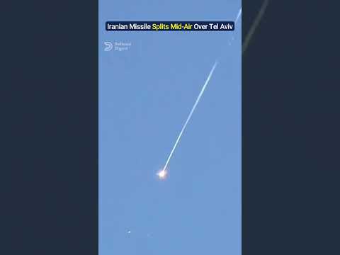 Iranian Hypersonic Missile Splits Over Tel Aviv