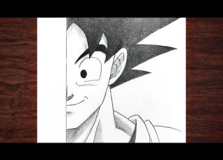  رسم انمي سهل تعلم رسم غوكو من دراغون بول بسهولة للمبتدئين خطوة بخطوة