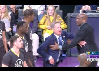 Steve Kerr Gets EJECTED Warriors Vs Kings 02 04 17