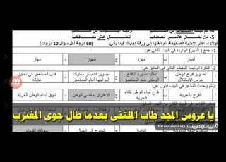 سلم تصحيح نموذج امتحان لقصيدة عروس المجد للشاعر عمر ابو ريشة بكلوريا علمي 2023