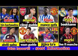  Oduu Ispoortii Man United Arsenal Madrid 10 June 2026 Roobii Ganama Mensur Bisrat Addis Sport