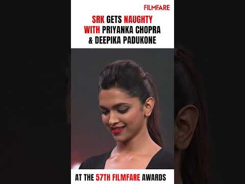 Throwback When SRK Got Naughty With Priyanka Chopra Deepika Padukone At 57th Filmfare Awards