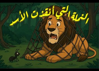 النملة التي أنقذت الأسد سارد الليل
