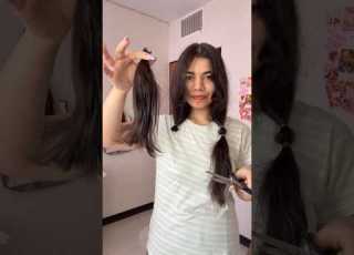 موهامو خودم تو خونه کوتاه کردممم ولاگ کوتاهی مو یوتیوب فارسی