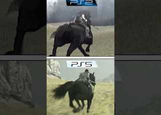 Shadow Of The Colossus PS2 Vs PS5 Direct Comparison Short Shorts Ps2 Ps5