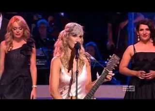 Delta Goodrem Performing At Carols By Candlelight 2012