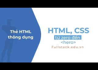  Những Thẻ HTML Thông Dụng