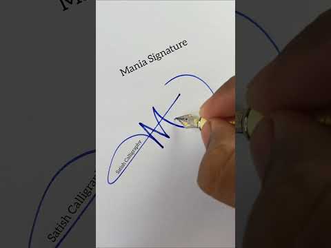 Mania Signature How To Sign Letter M M Signature Style M Sign Sign M Signature Shorts