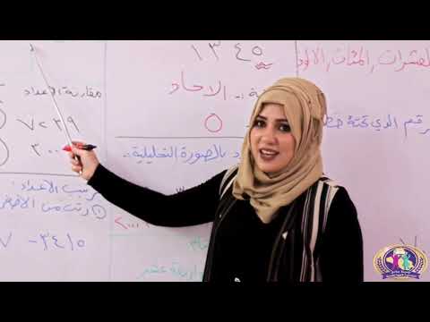 الرياضيات للصف الرابع الابتدائي الدرس الأول القيمة المكانية وكتابة الأعداد