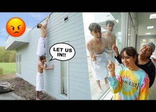OUR PARENTS LOCKED US OUT PRANK