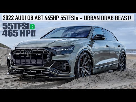 BEAST 2022 AUDI Q8 ABT 465HP 55TFSIe URBAN DRAB BEAST 24 WHEELS VOSSENS SICK