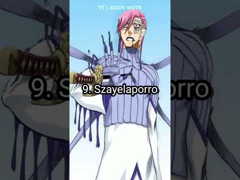 Top 10 Strongest Espada In Bleach Anime Shorts Bleach Ranking Aizenwutr