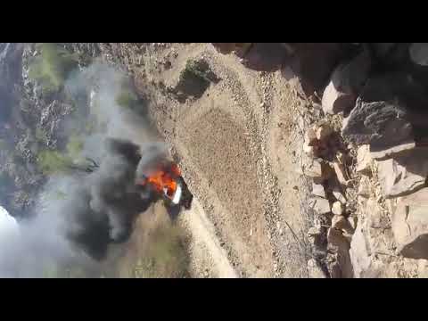 حريق سيارة في وصاب السافل