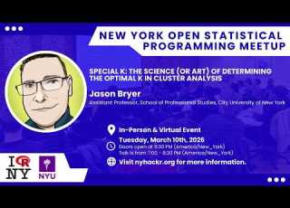 Special K The Science Of Finding The Optimal K In Clustering W Jason Bryer Nyhackr Mar Meetup