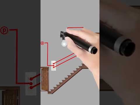 توصيل لمبة السلم ب ٢ مفتاح