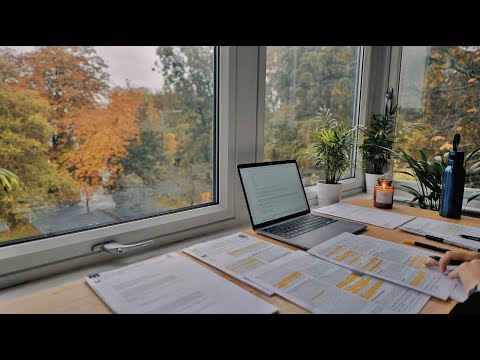 2 HOUR STUDY WITH ME Background Noise 10 Min Break No Music Study With Merve 4K