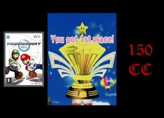  Mario Kart Wii Wheel Star Cup 150cc Star Rank Waluigi Standard Bike S