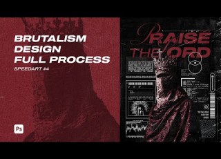  Brutalist Poster Design Full Speed Art Process Bold Typography Raw Textures