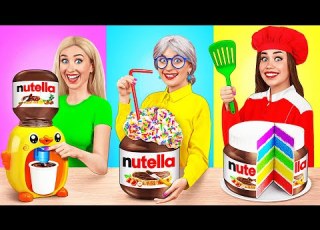Me Vs Grandma Cooking Challenge Crazy Ideas To Cook By Multi DO Challenge