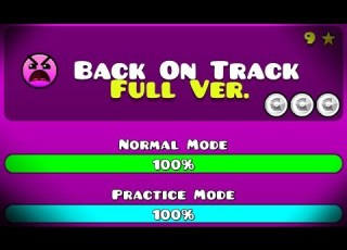BACK ON TRACK FULL VERSION BY THESQUAREZEBRA GD ME GEOMETRY DASH 2 11