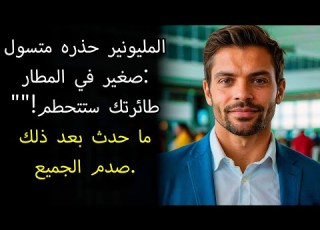 المليونير حذره متسول صغير في المطار طائرتك ستتحطم ما حدث بعد ذلك صدم الجميع