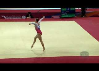  DUBOVA Anastasija LAT 2018 Artistic Worlds Doha QAT Qualifications Floor Exercise