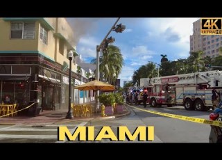  Miami Florida 4K Fire Street Fitness