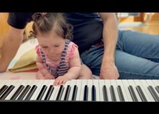  Baby Shows Parents How To Play Piano