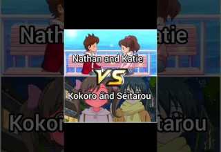 Kokoro And Seitarou Vs Nathan And Katie Anime Yokaiwatch Cocotama 2v2