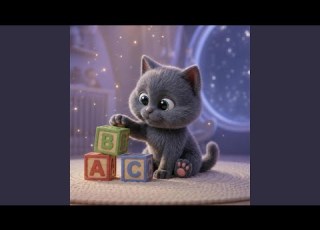  Grey And Little Kitty